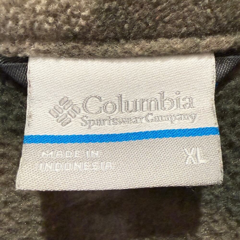 Columbia Full Zip Fleece Jacket Men’s Size XL Camouflage Green - Picture 3 of 8